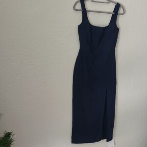 Vesper Elegant Navy Blue Sleeveless Dress Size 12